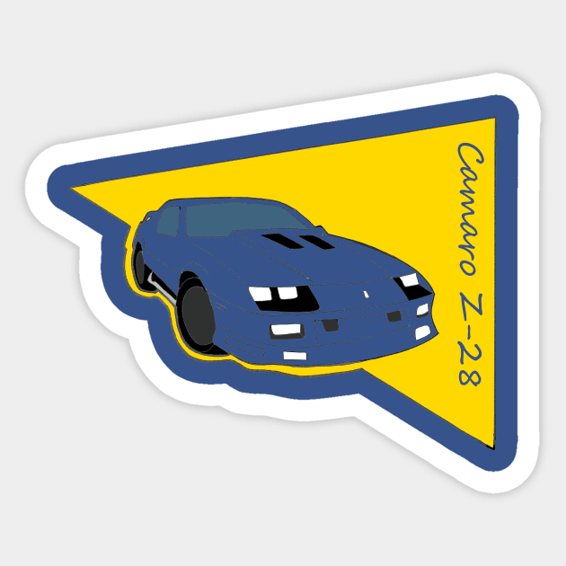 Chevy Camaro Z-28 Sticker by Joseph Baker